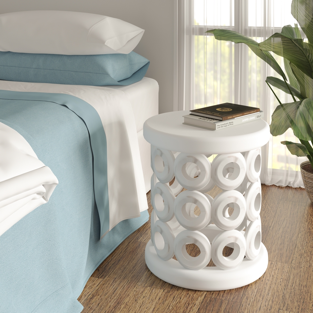 Suzlu White Accent Table - Thumbnail - Image 2