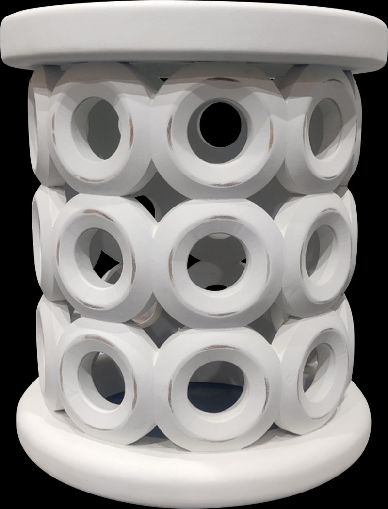 Suzlu White Accent Table - Thumbnail - Image 1