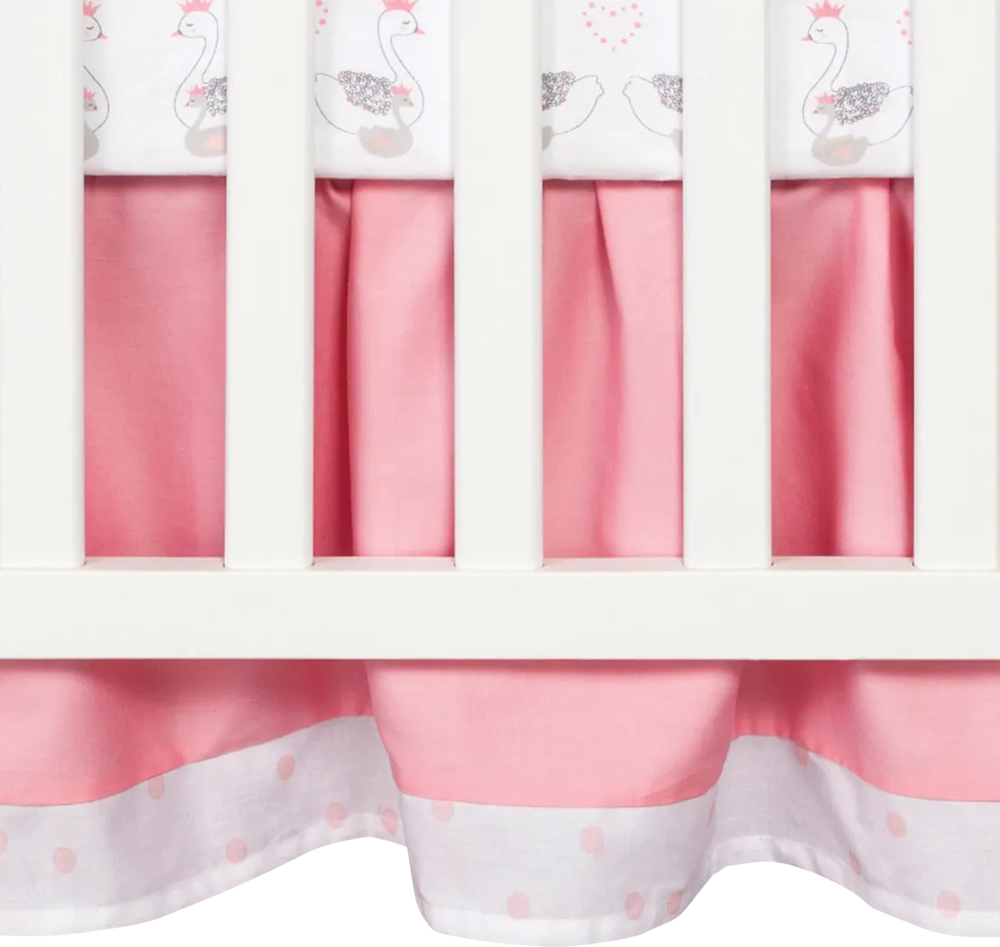 Swan Lullaby Gray 3 Pc Baby Bedding Set - Thumbnail - Image 7
