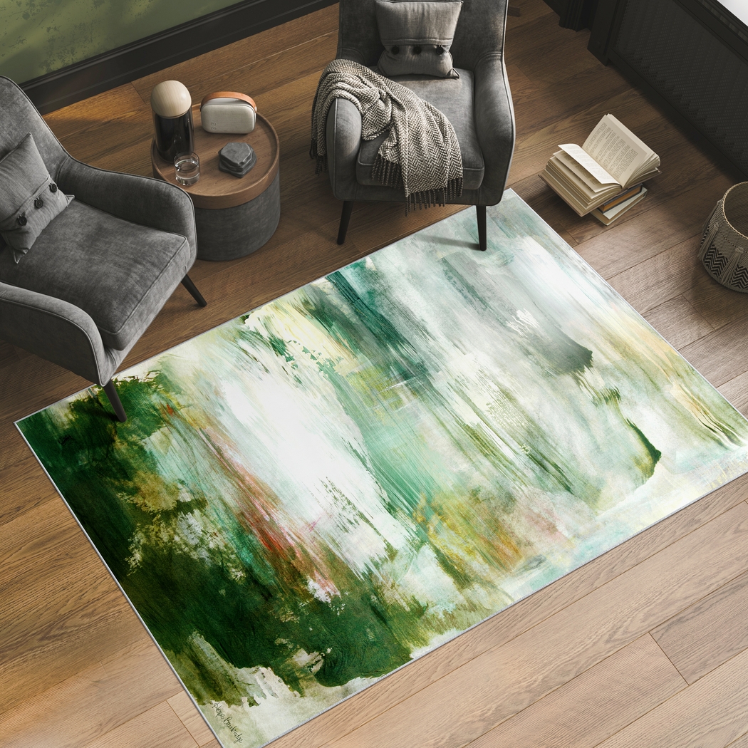 Swanriver Green 5' x 7'7 Rug - Thumbnail - Image 2