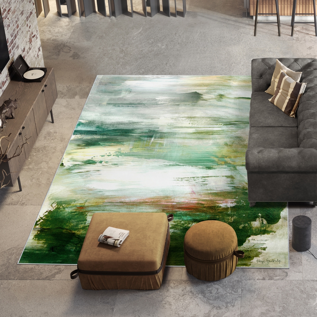 Swanriver Green 7'7 x 10'5 Rug - Thumbnail - Image 2