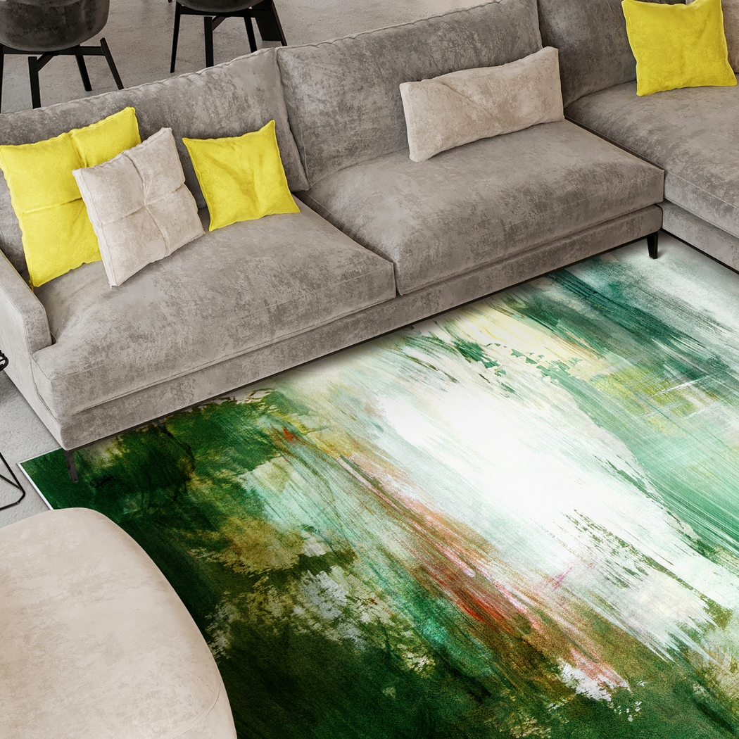 Swanriver Green 7'7 x 10'5 Rug - Thumbnail - Image 3