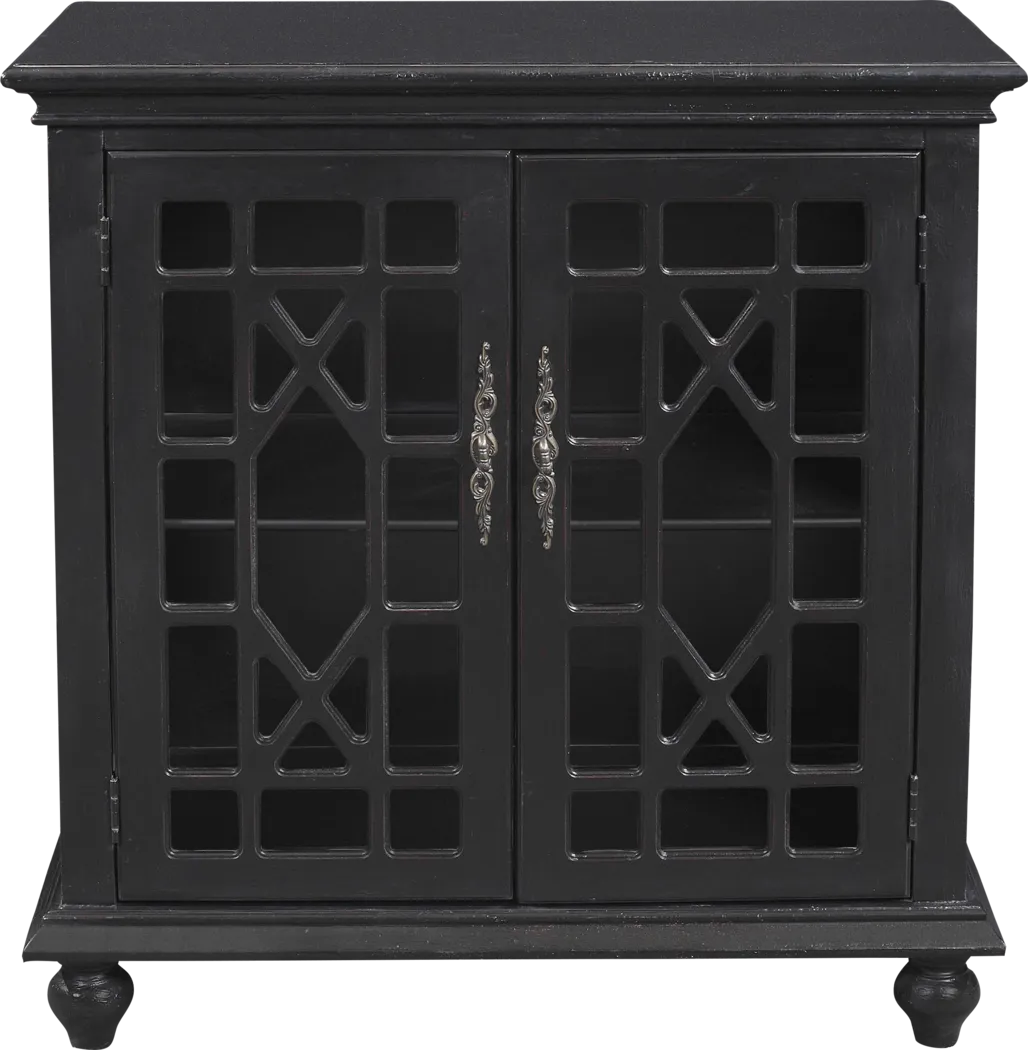 Swansboro II Black Accent Cabinet - Thumbnail - Image 1