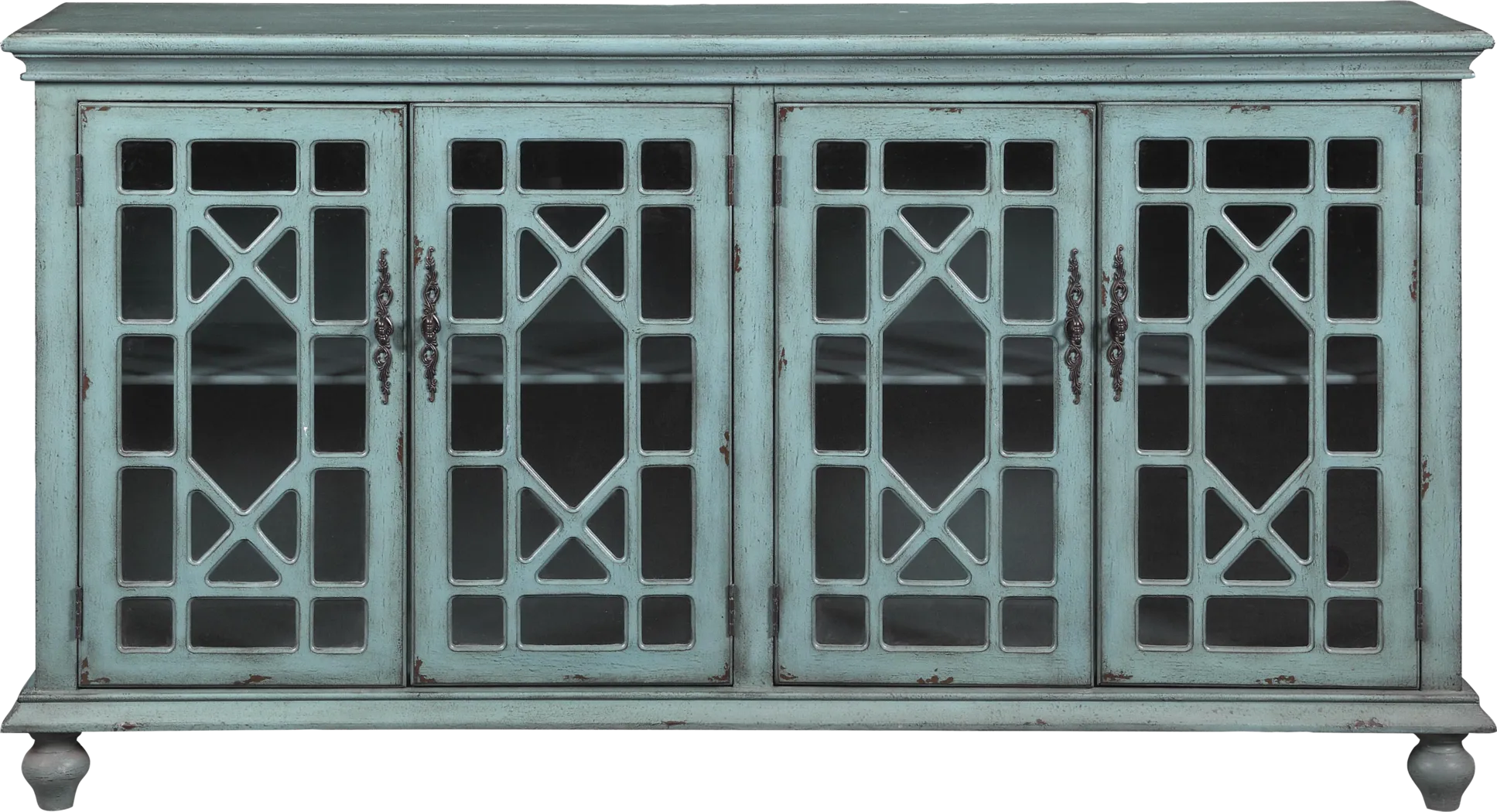 Swansboro II Blue Accent Console - Thumbnail - Image 1