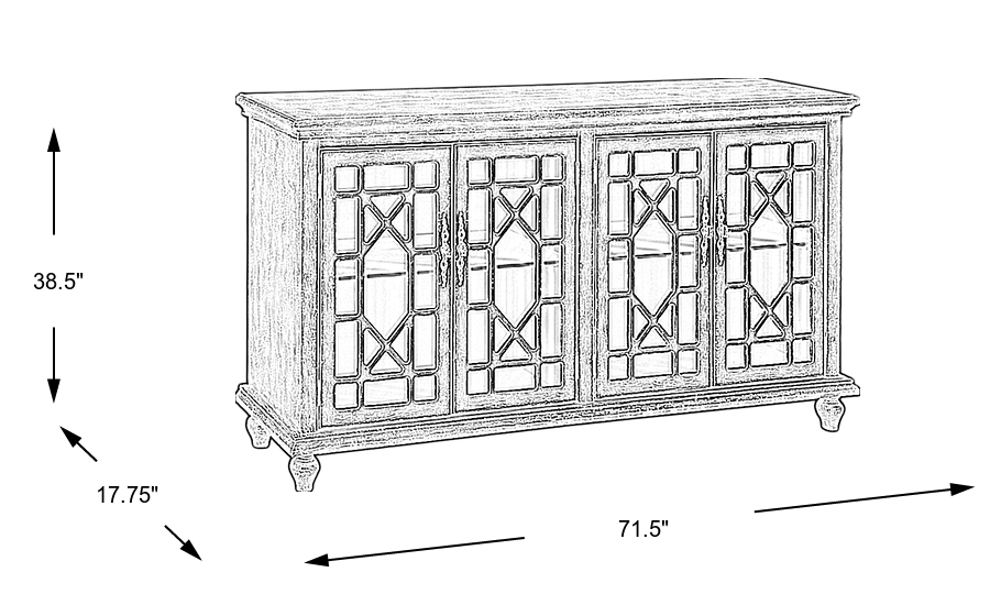 Dimension Image. Please refer to the Dimension Tab on this page for dimension details.