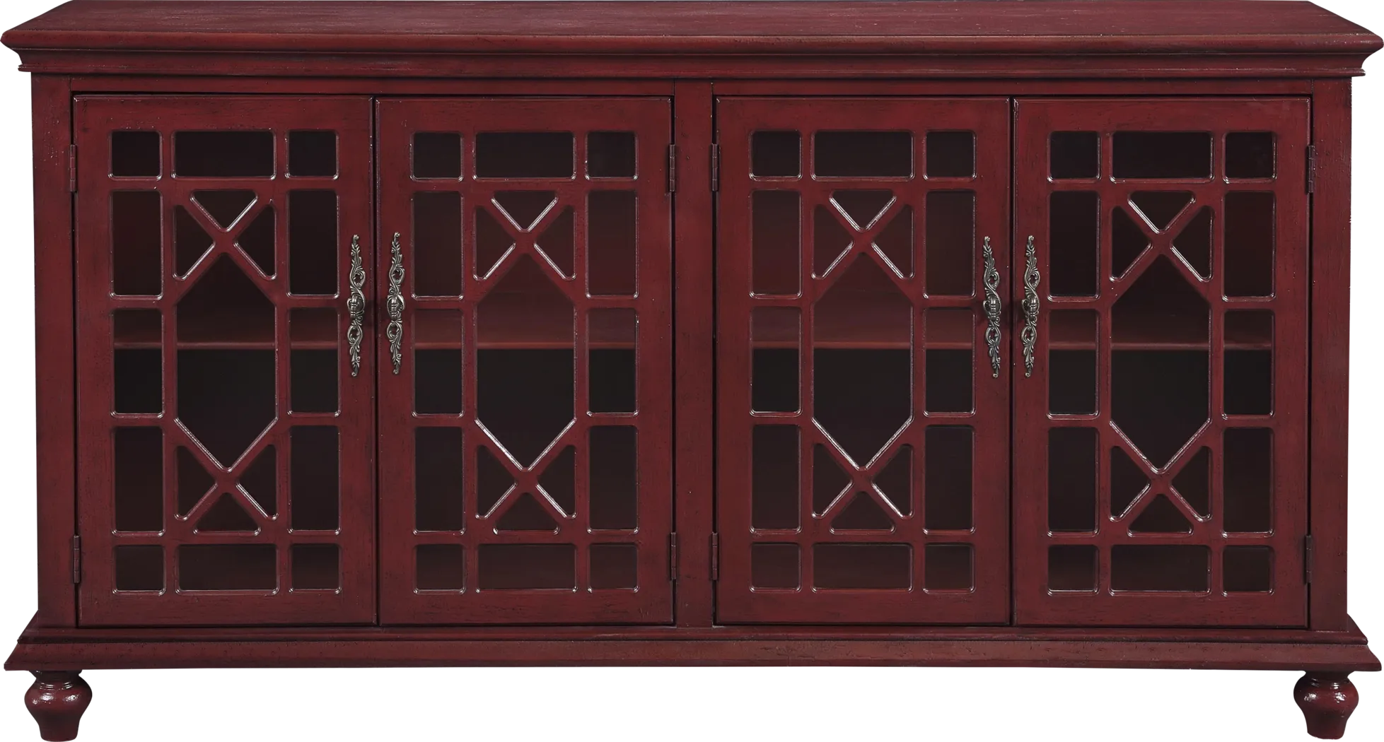 Swansboro II Red Accent Console - Thumbnail - Image 1