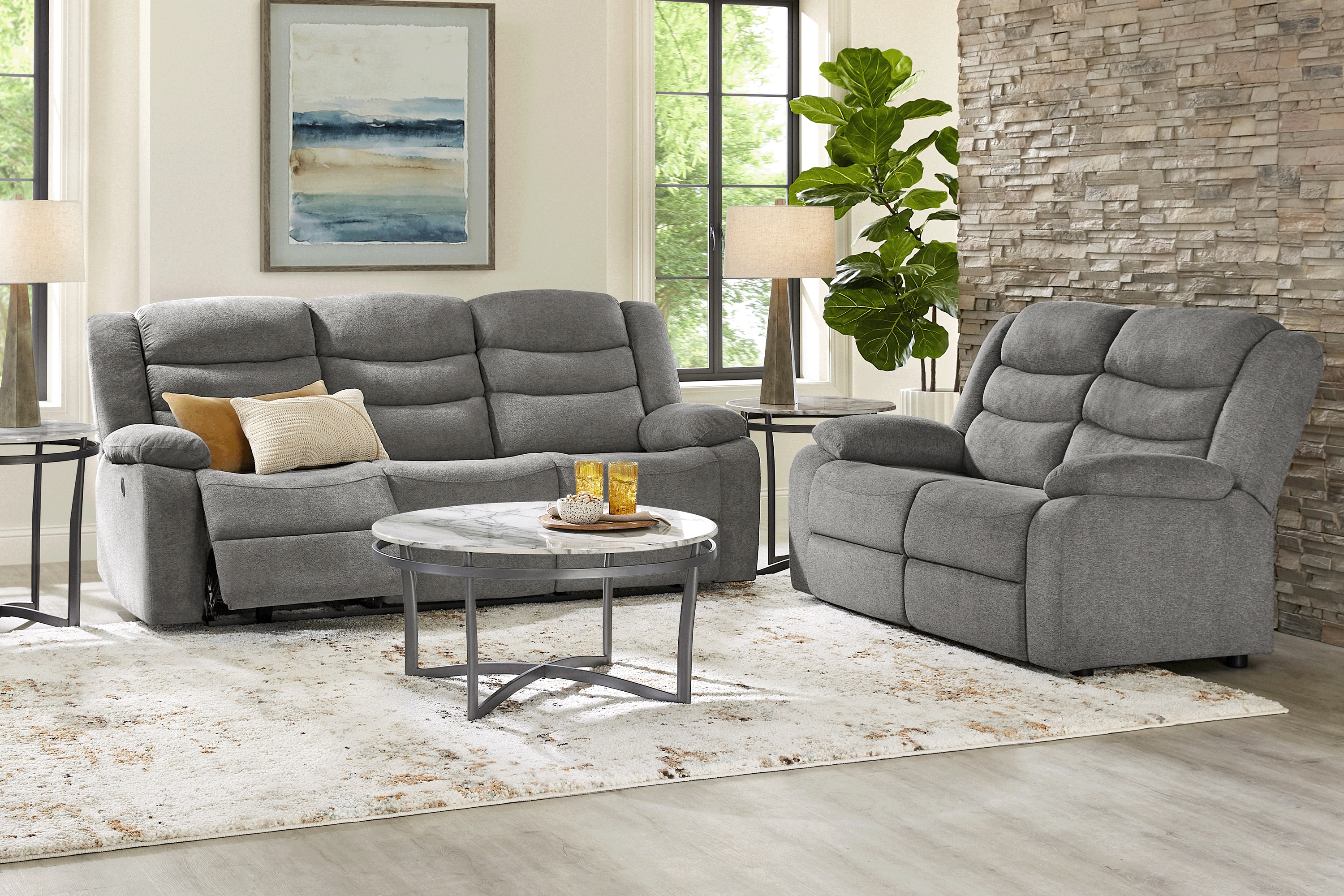 Swansea Granite Loveseat - Thumbnail - Image 2