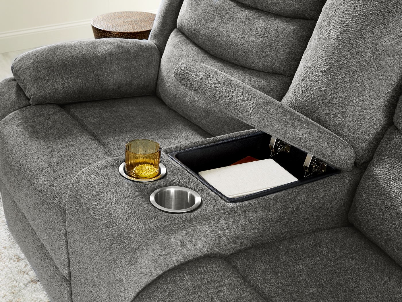 Swansea Granite Power Reclining Console Loveseat - Thumbnail - Image 3