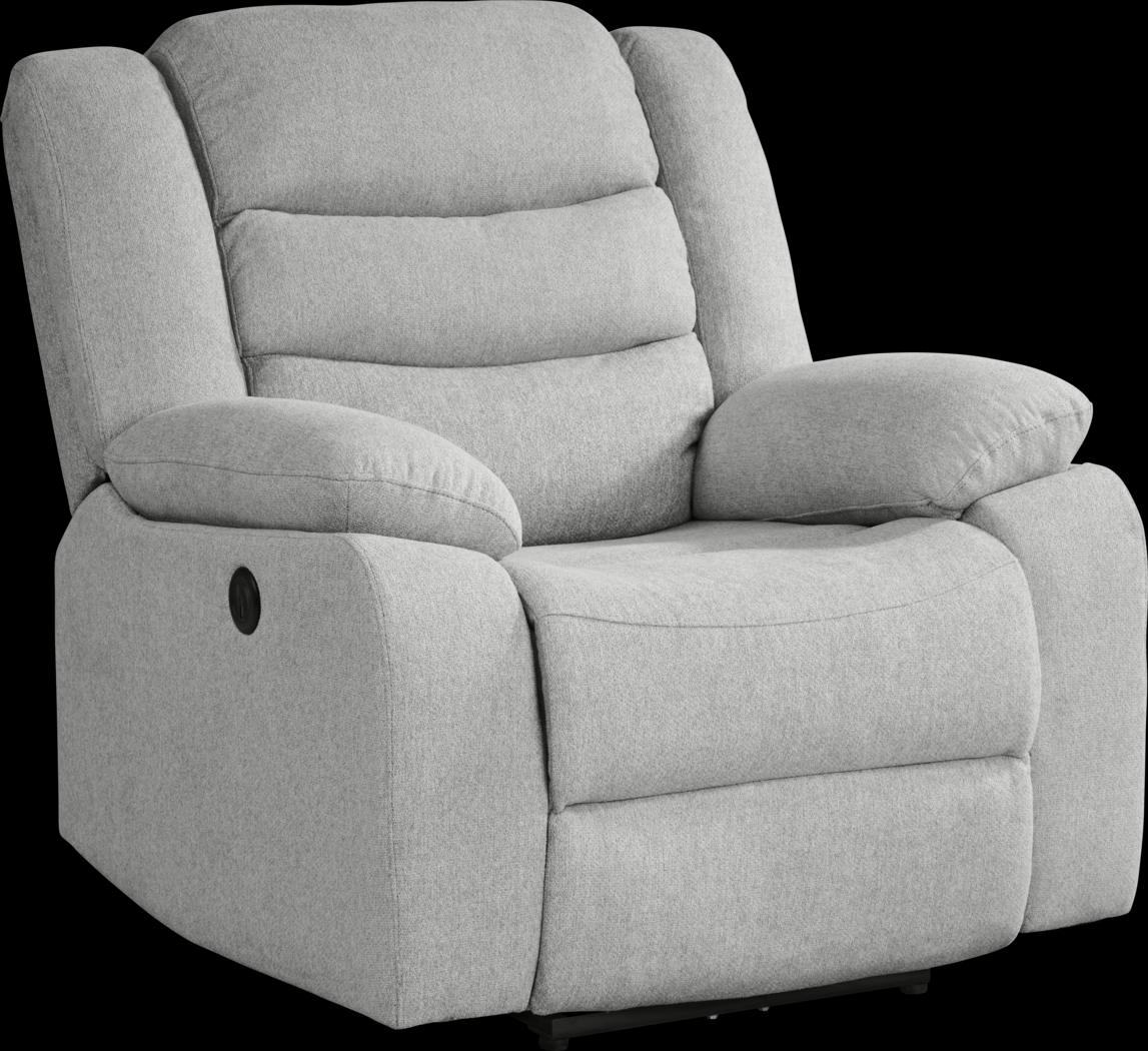 Swansea Gray Power Recliner - Thumbnail - Image 1