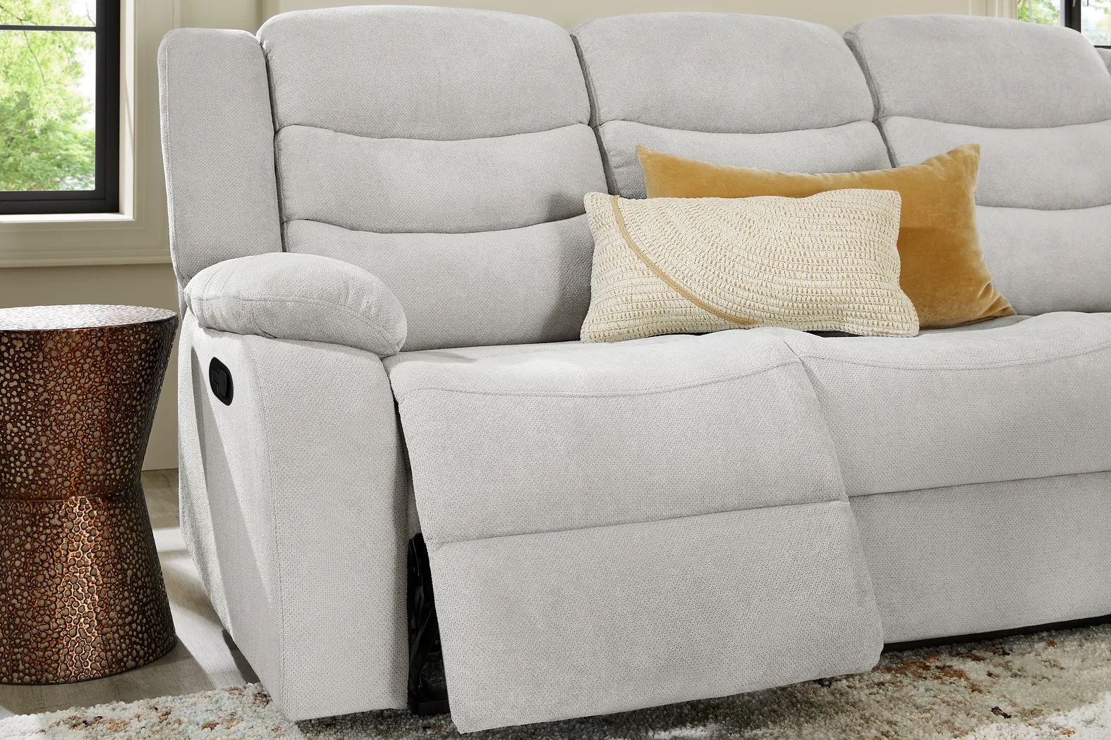 Swansea Gray 2 Pc Reclining Living Room - Thumbnail - Image 5