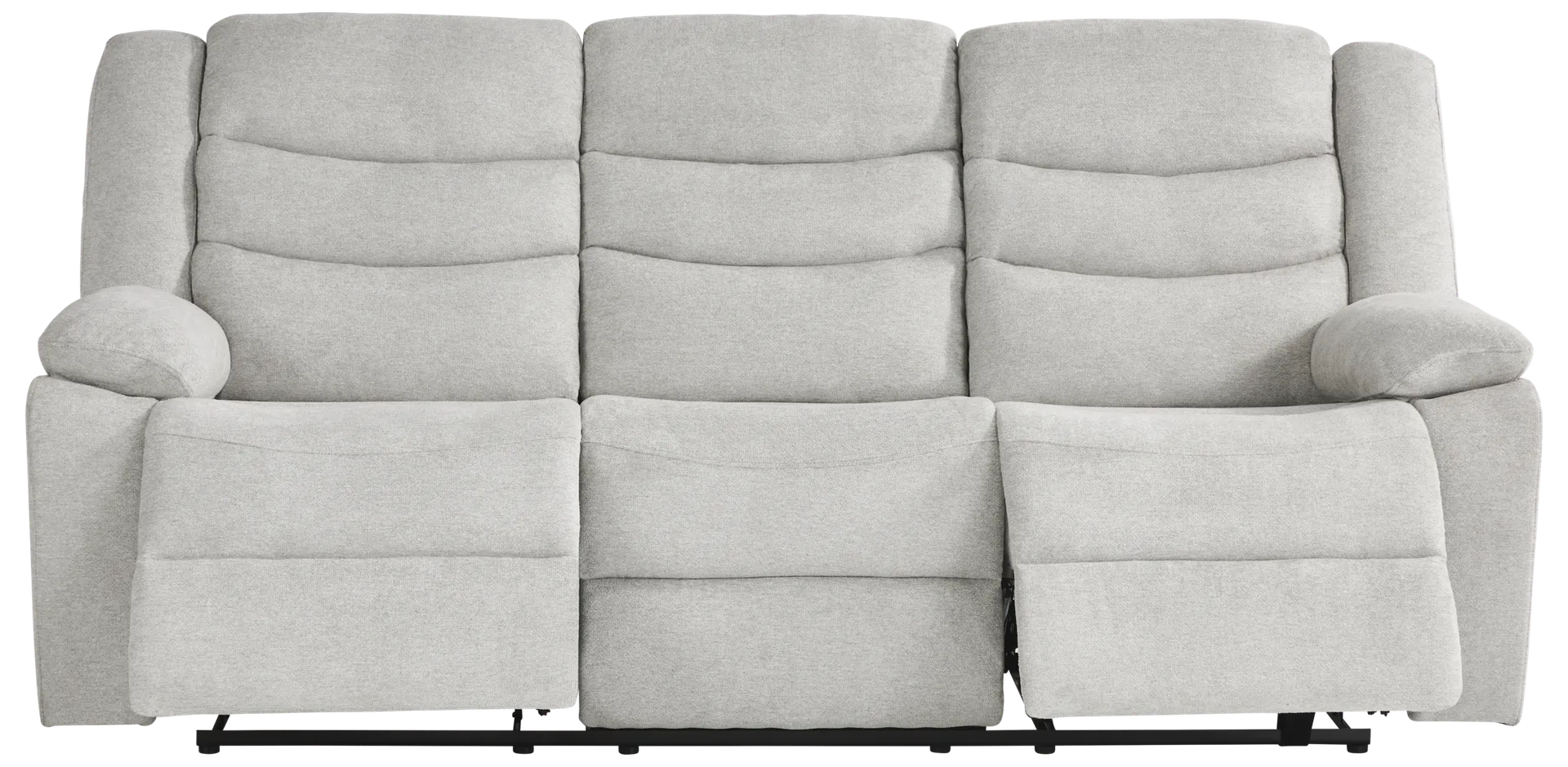 gray reclining sofa