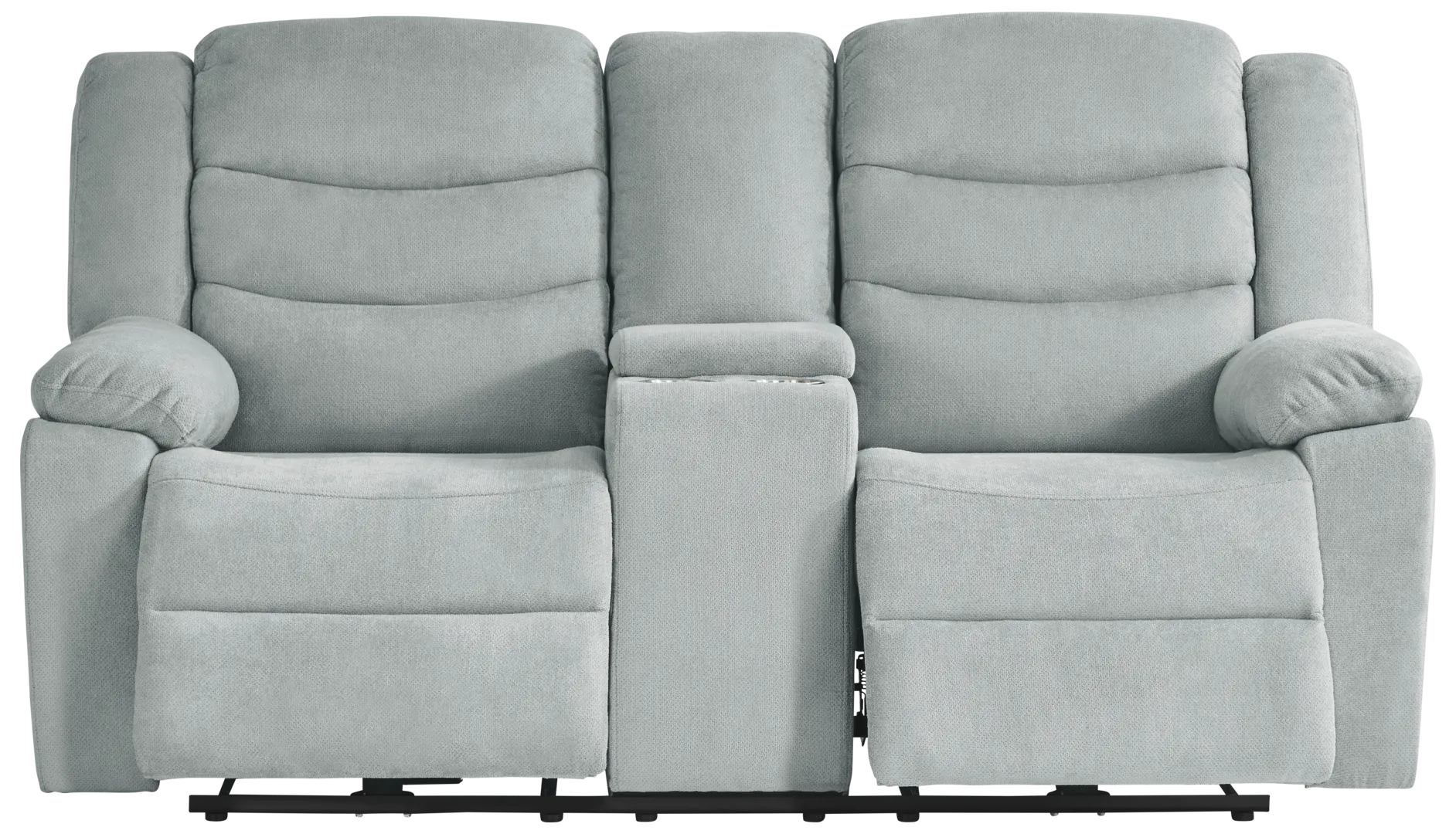 mint power reclining console loveseat