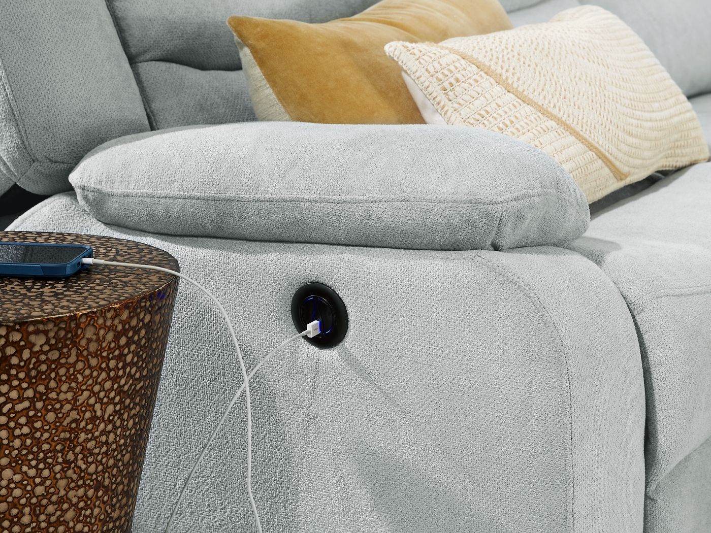 Swansea Mint 7 Pc Power Reclining Living Room - Thumbnail - Image 5