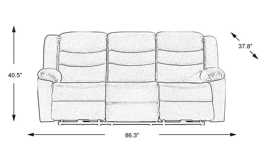 Dimension Image. Please refer to the Dimension Tab on this page for dimension details.