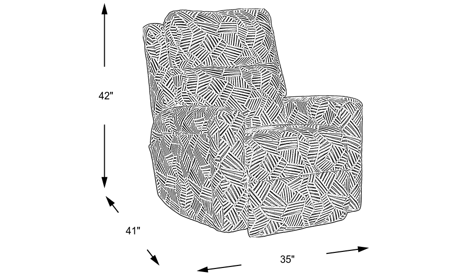Dimension Image. Please refer to the Dimension Tab on this page for dimension details.