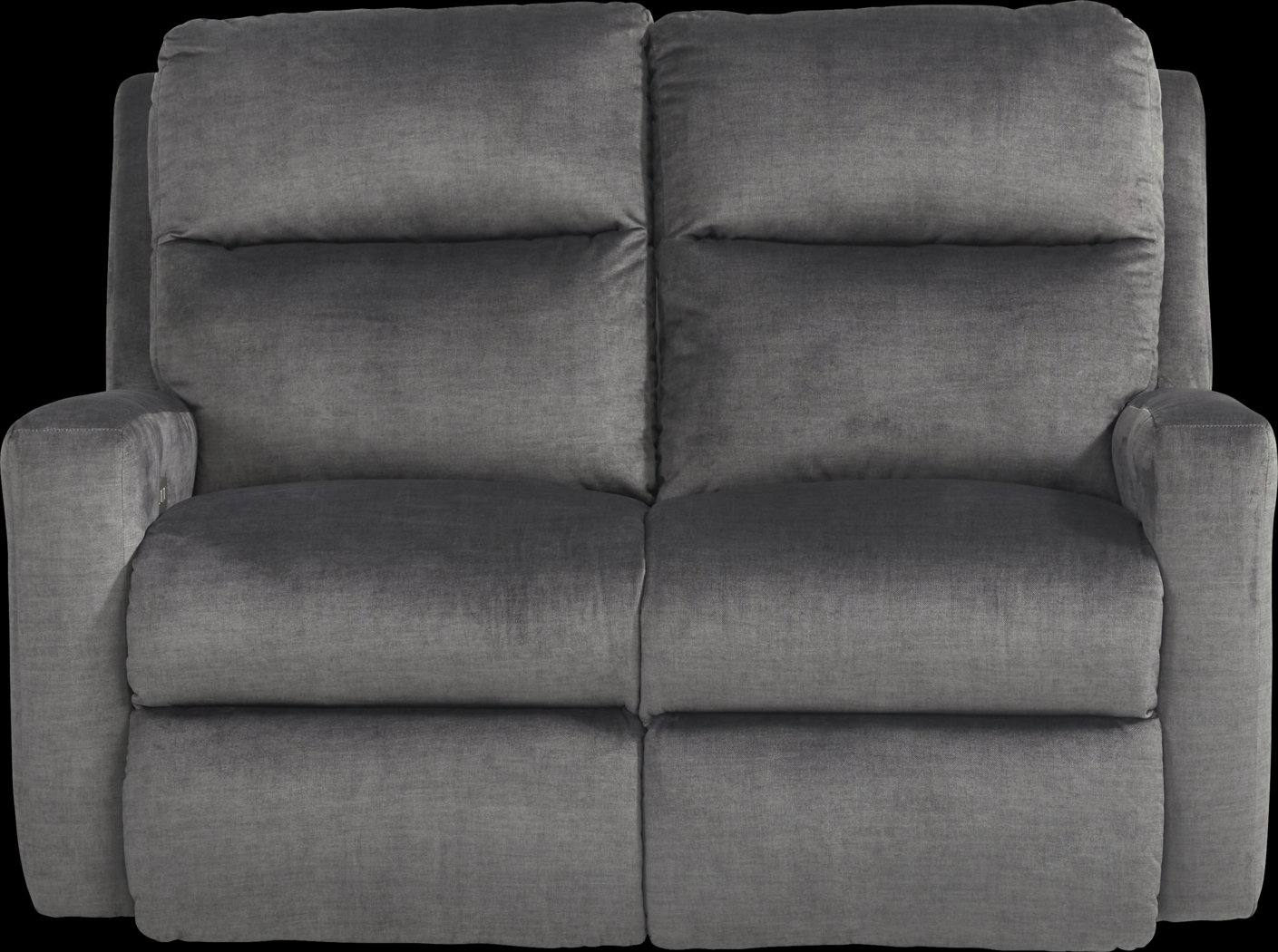 Swansen Graphite Dual Power Reclining Loveseat - Thumbnail - Image 1