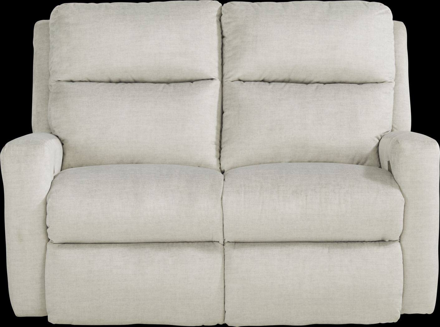 Swansen Gray Dual Power Reclining Loveseat - Thumbnail - Image 1