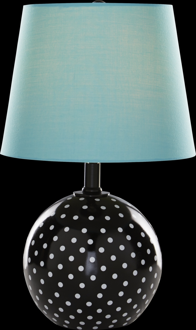 Kids Sweet Dottie Blue Polka Dot Lamp - Thumbnail - Image 1