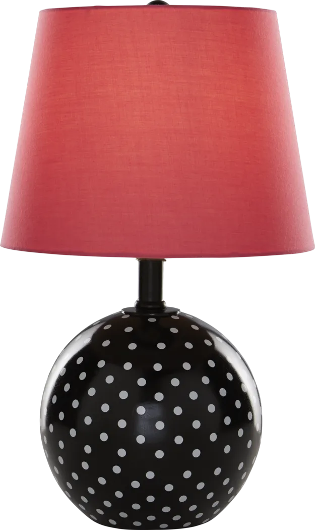 Kids Sweet Dottie Pink Polka Dot Lamp - Thumbnail - Image 1