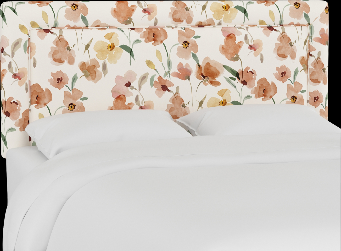 Sweet Plains Cream Queen Upholstered Bed - Thumbnail - Image 2