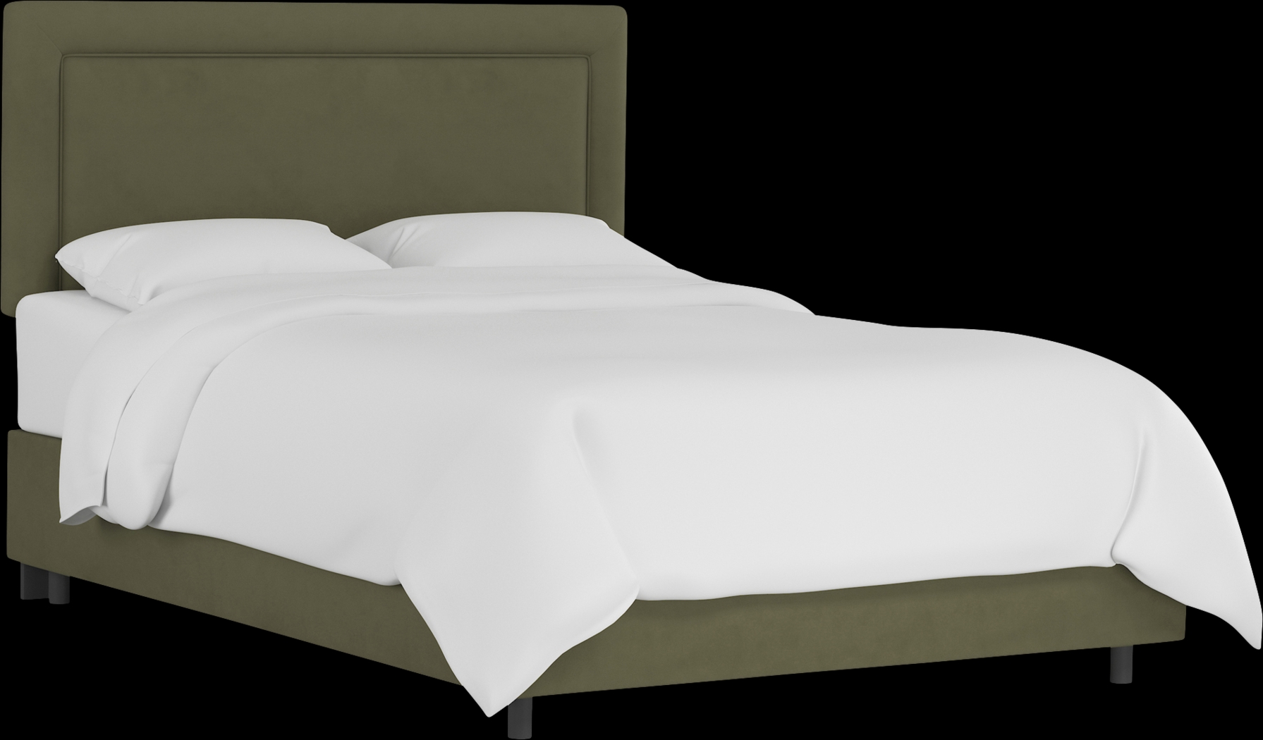 Kids Sweet Plains Green Full Upholstered Bed - Thumbnail - Image 1