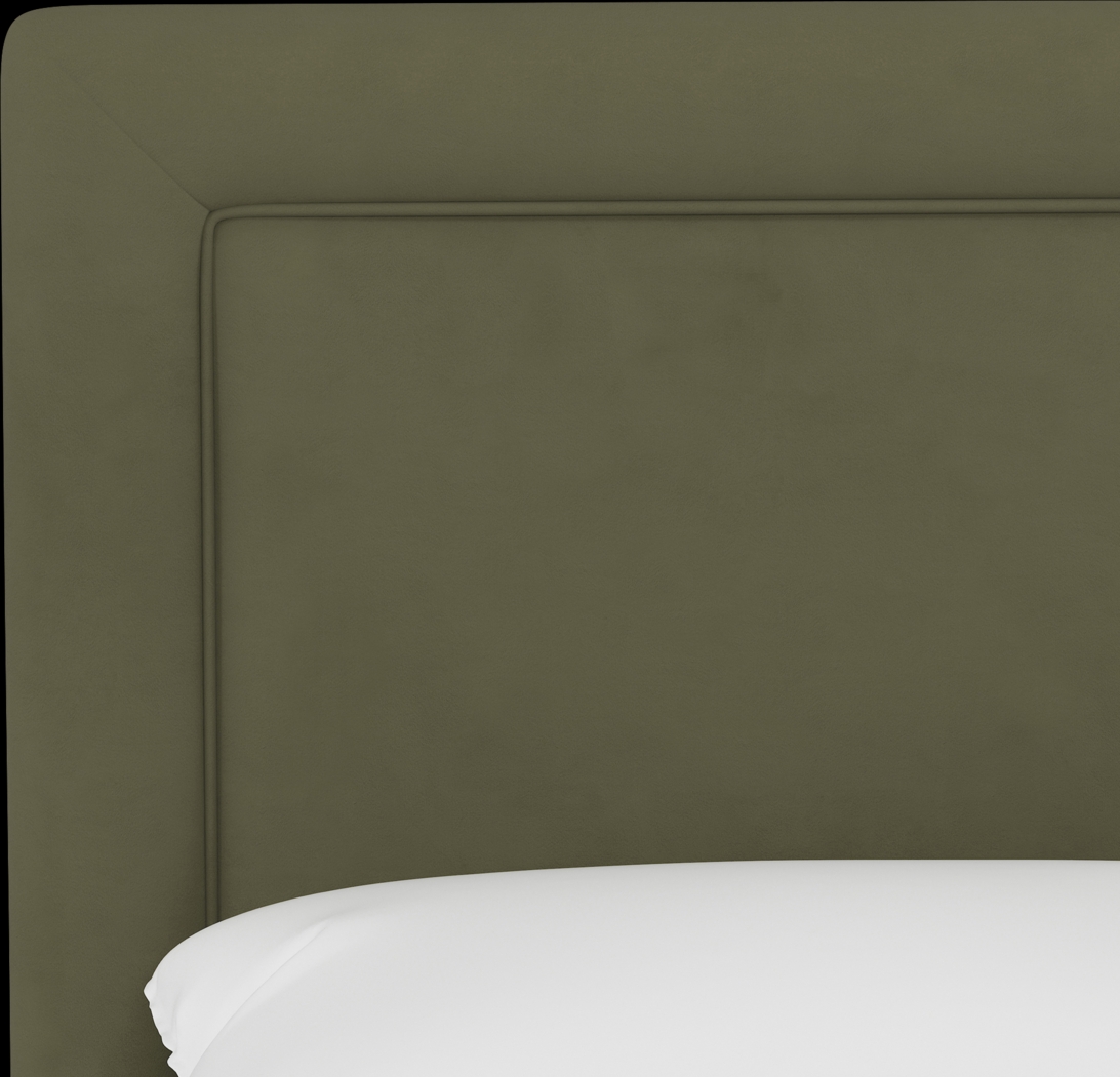 Sweet Plains Green Queen Upholstered Headboard - Thumbnail - Image 4