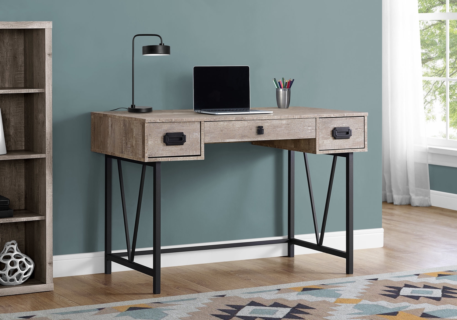 Swelfling Taupe Desk - Thumbnail - Image 2