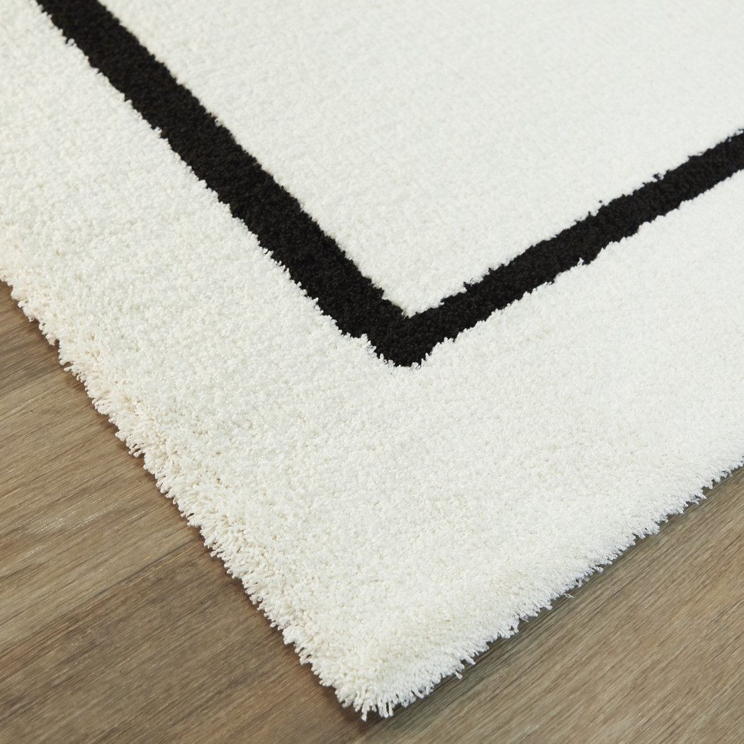 Swesilf Black/White 7'10 x 10' Rug - Thumbnail - Image 5