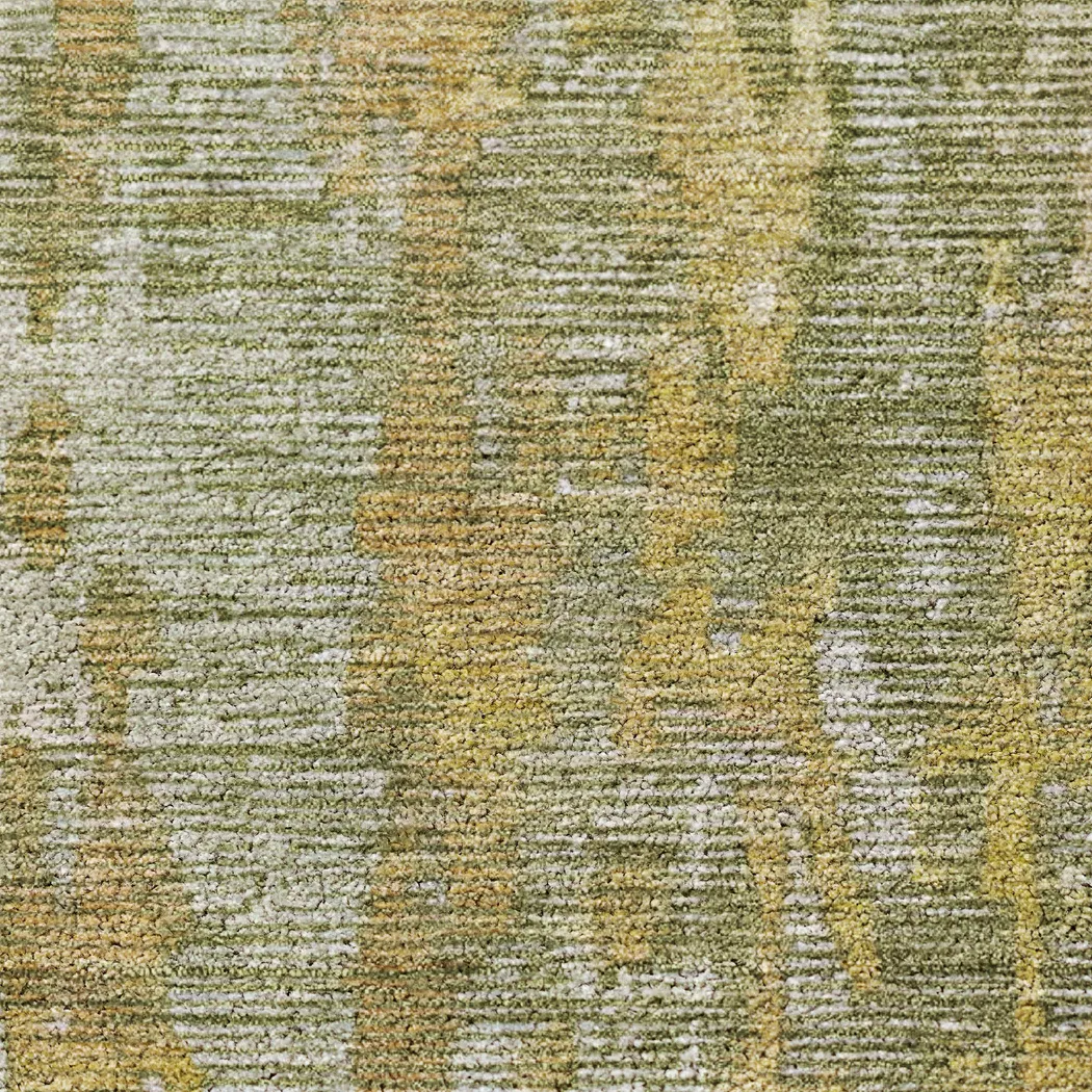 Swila Green 8' Round Machine Washable Rug - Thumbnail - Image 2