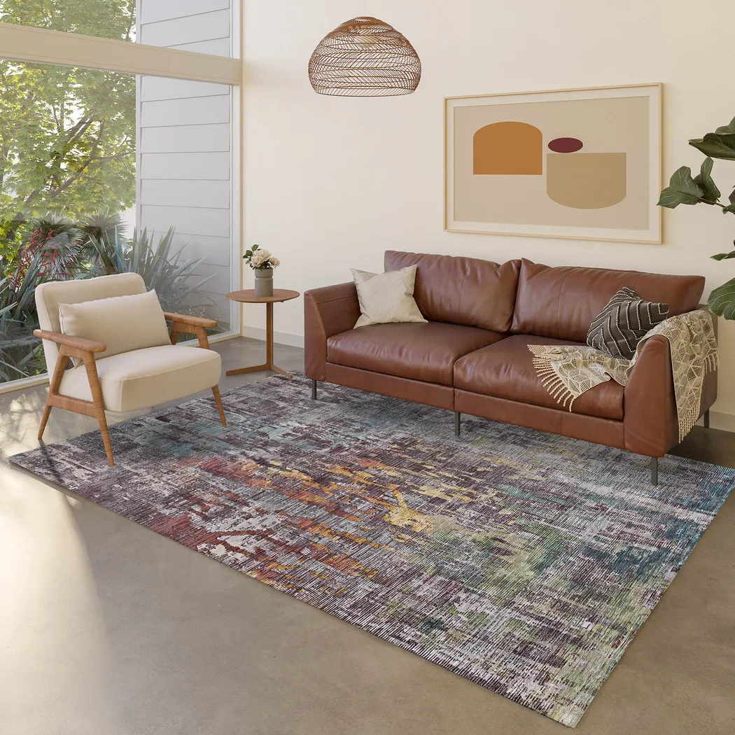 Swila Multi 5' x 8' Machine Washable Rug - Thumbnail - Image 2