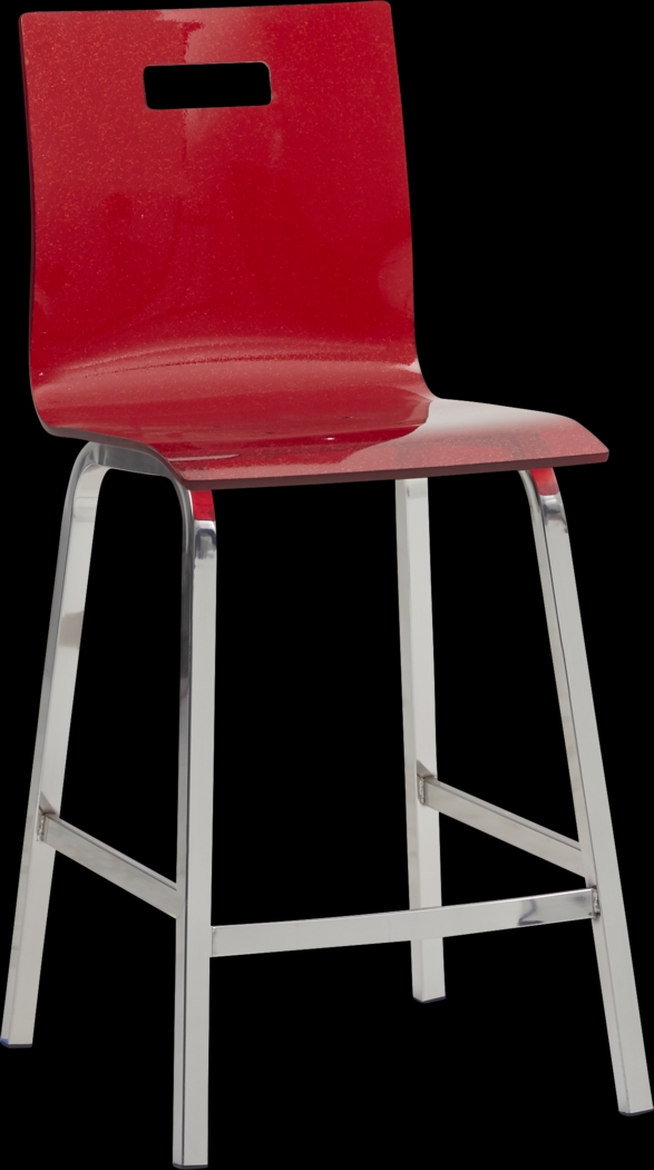 Swinton Red Counter Height Stool - Thumbnail - Image 1