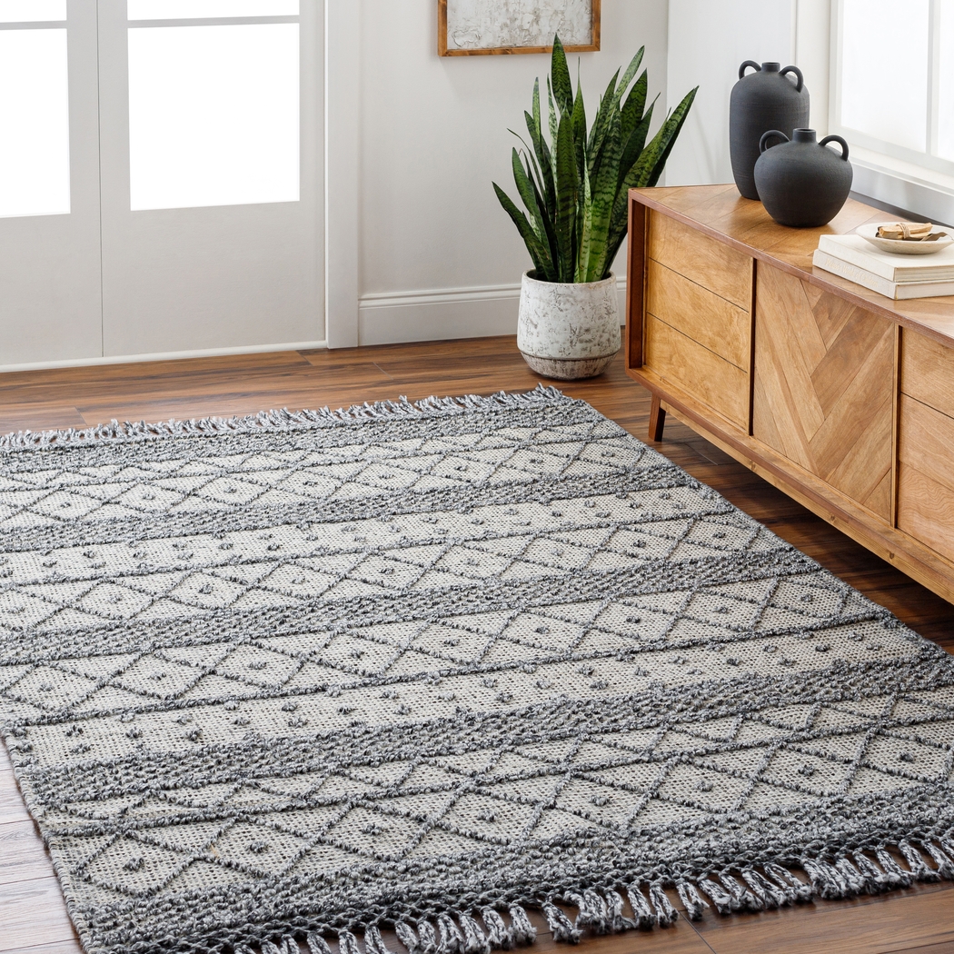 Swithland II Charcoal 5' x 7'6 Rug - Thumbnail - Image 2