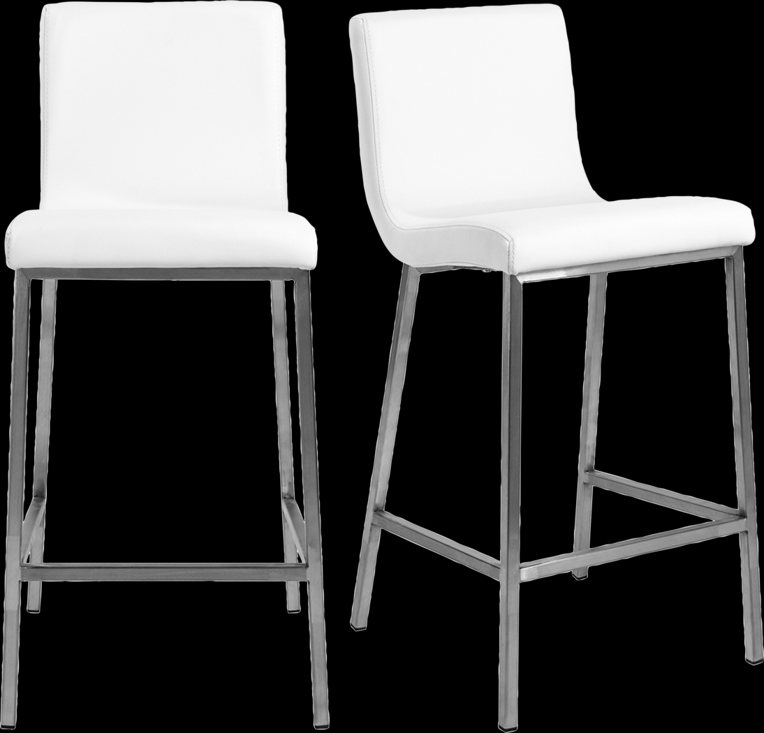 Swygert I White Counter Stool, Set of 2 - Thumbnail - Image 1