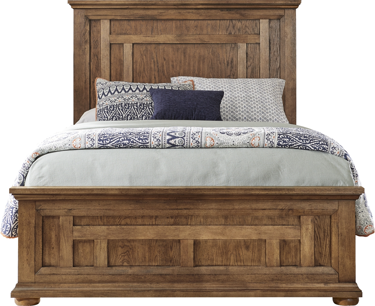 Sycamore Trail Oak 3 Pc King Bed - Thumbnail - Image 1