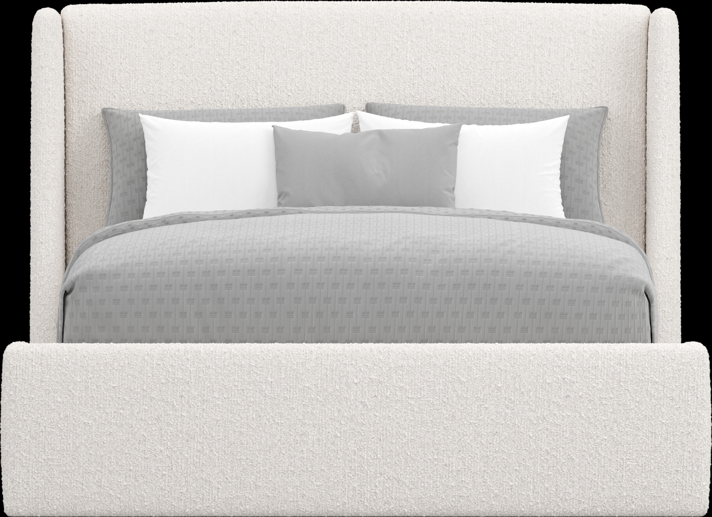 Sydney White 3 Pc Queen Upholstered Bed - Thumbnail - Image 3