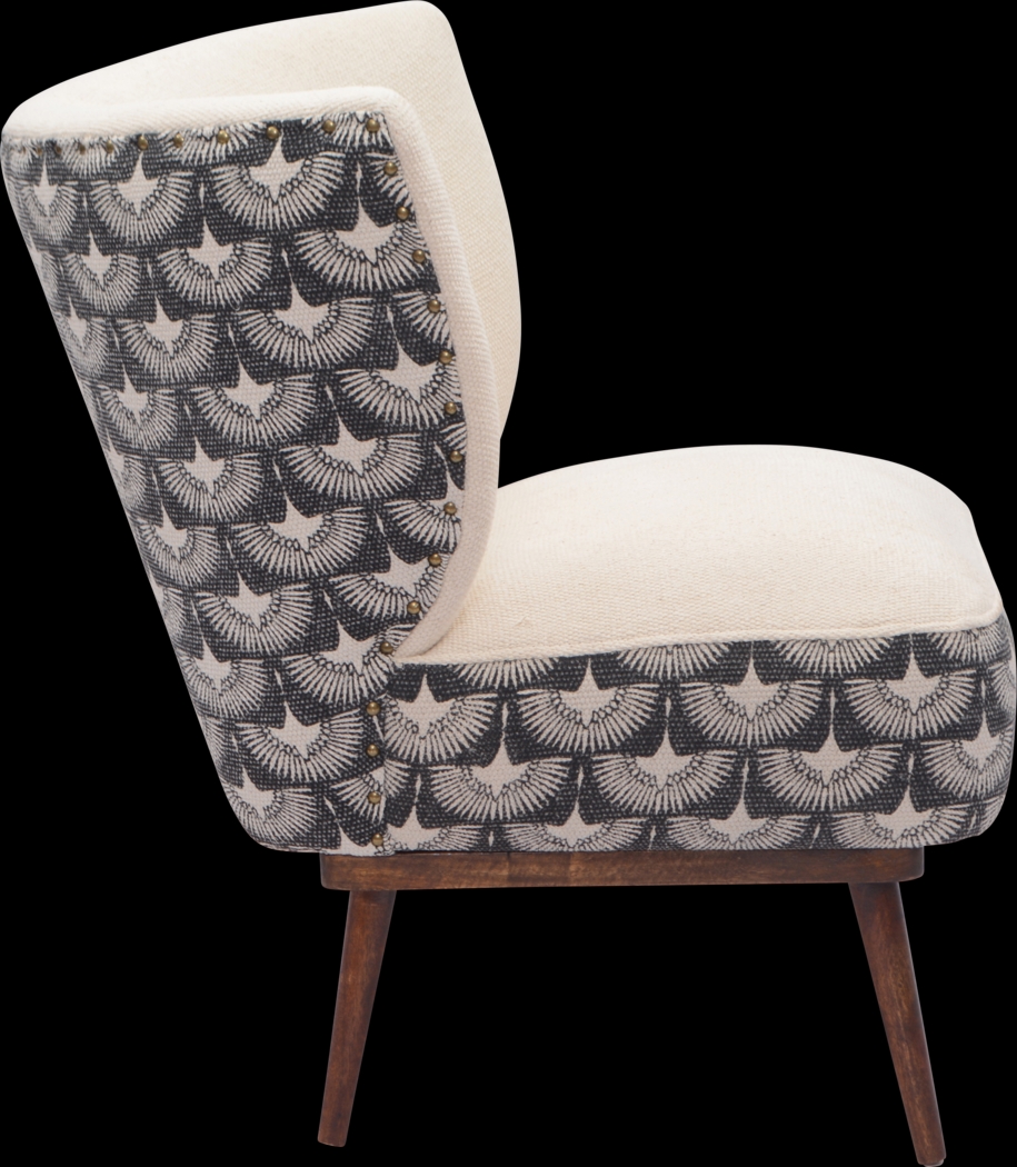 Sylili Cream/Black Accent Chair - Thumbnail - Image 6