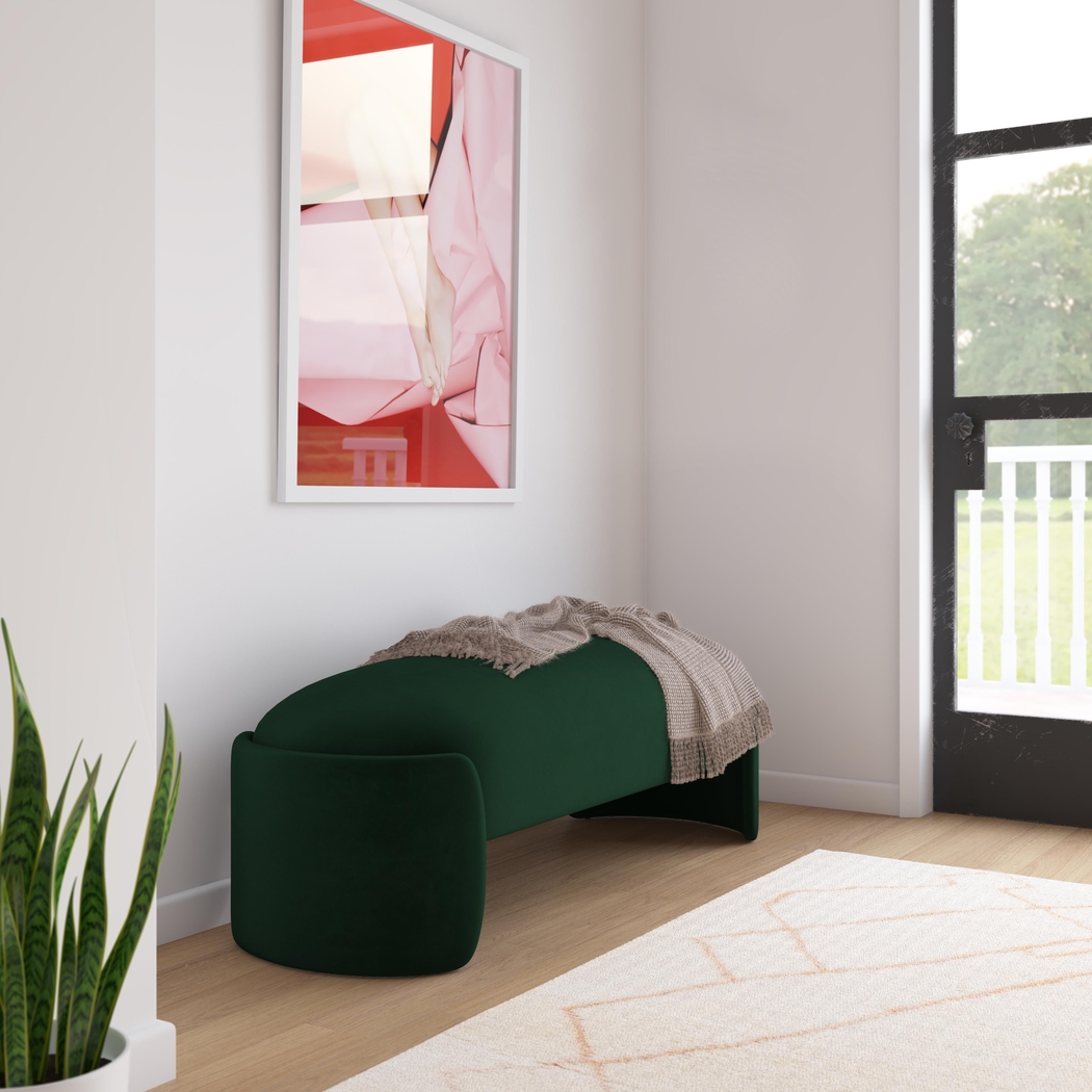 Sylvaner Forest Green Bench - Thumbnail - Image 2