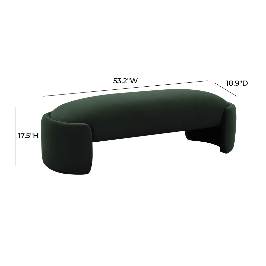 Sylvaner Forest Green Bench - Thumbnail - Image 6