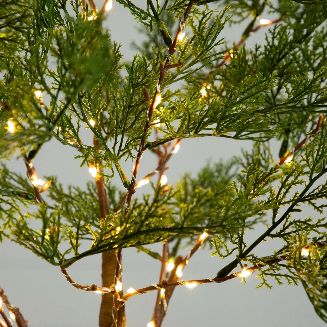 Sylvanus Green Silk Tree with Lights - Thumbnail - Image 4
