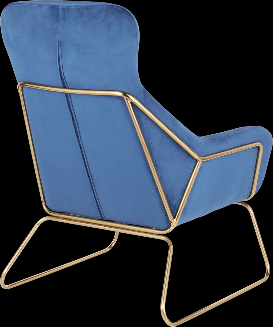Sylvest Blue Accent Chair - Thumbnail - Image 3