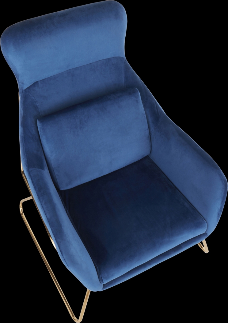 Sylvest Blue Accent Chair - Thumbnail - Image 6
