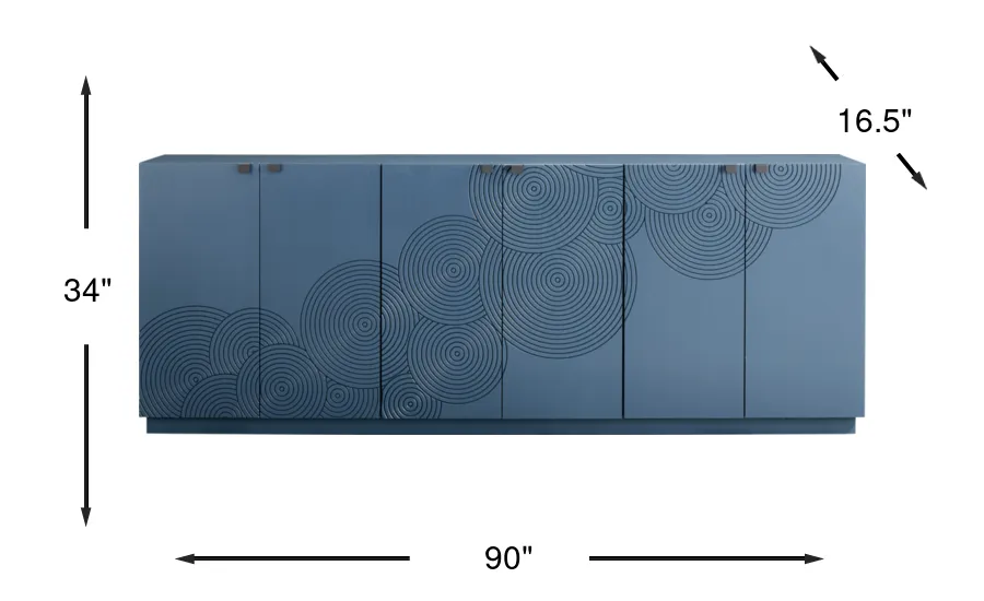 Dimension Image. Please refer to the Dimension Tab on this page for dimension details.