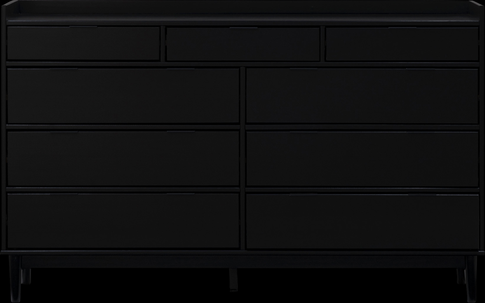 Symelo 9 Drawer Black Dresser - Thumbnail - Image 1