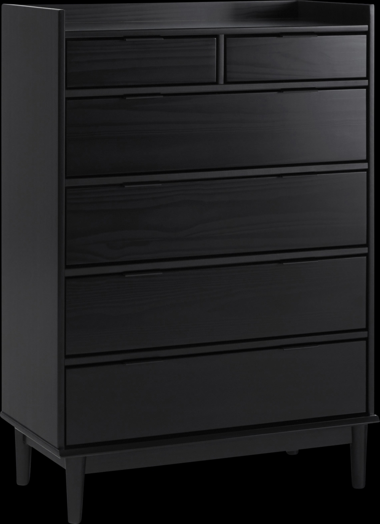 Symelo Black 6 Drawer Dresser - Thumbnail - Image 3