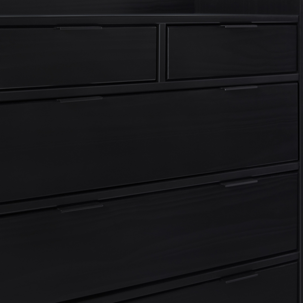 Symelo Black 6 Drawer Dresser - Thumbnail - Image 4