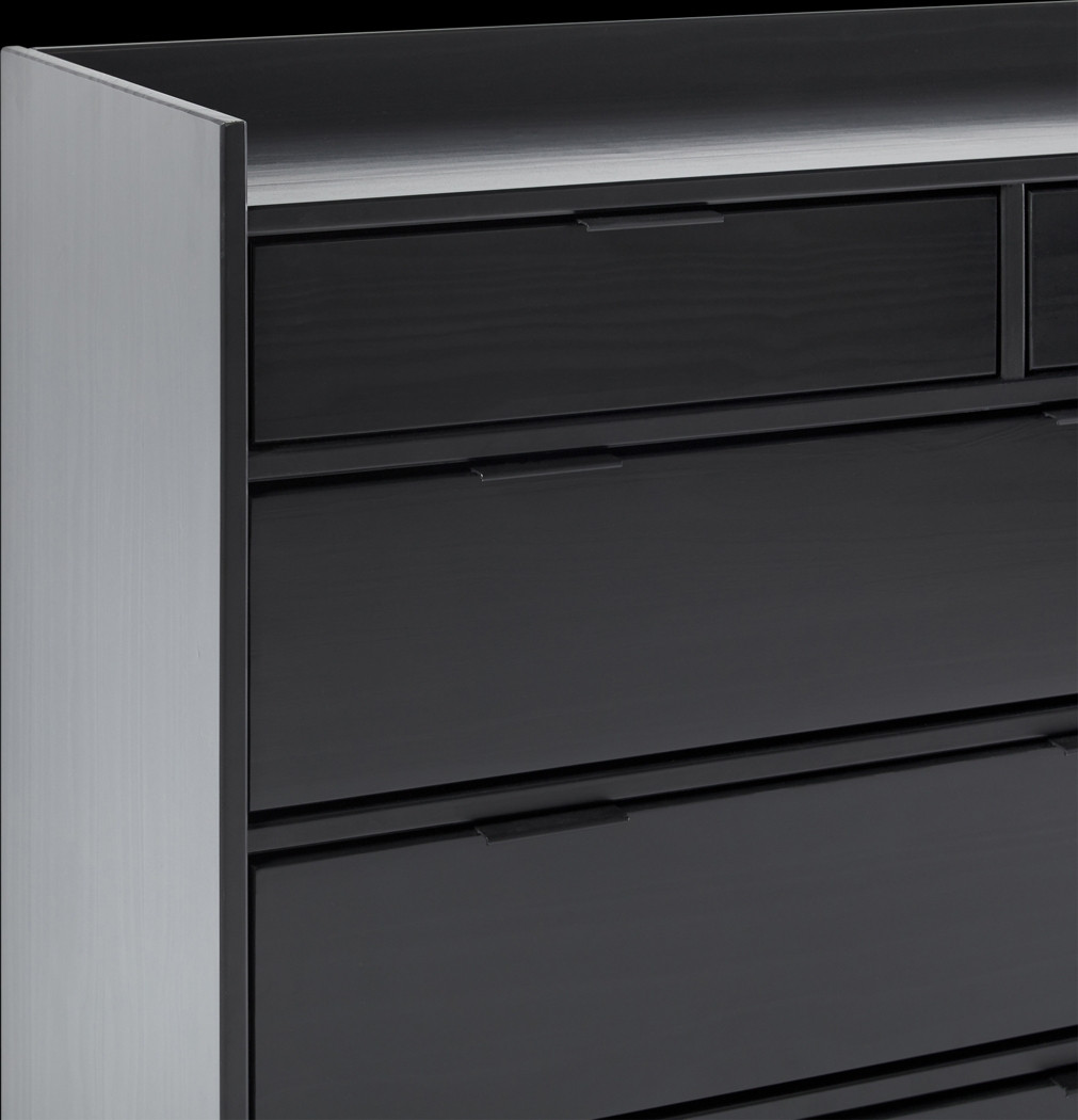 Symelo Black 9 Drawer Dresser - Thumbnail - Image 4