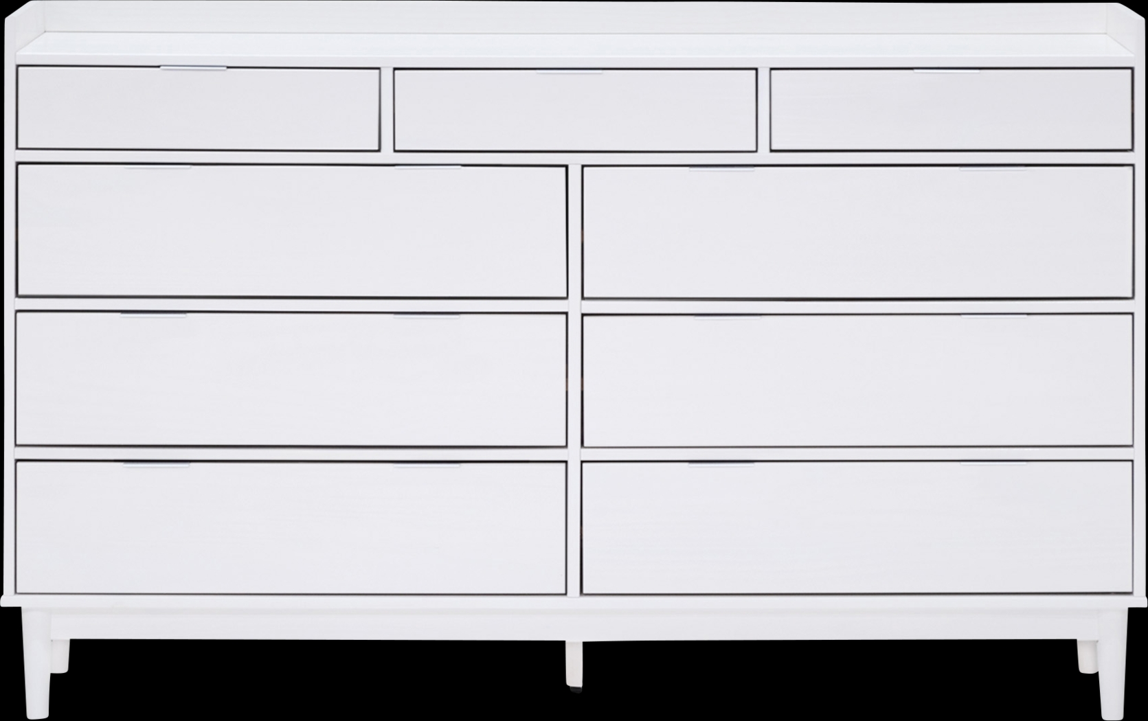 Symelo White 9 Drawer Dresser - Thumbnail - Image 1