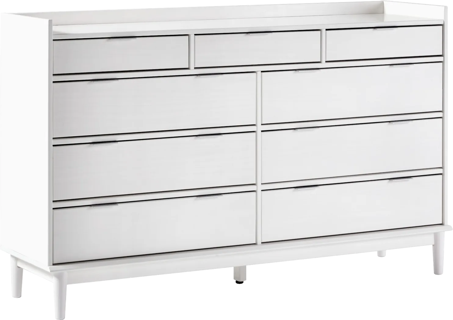 Symelo White 9 Drawer Dresser - Thumbnail - Image 3