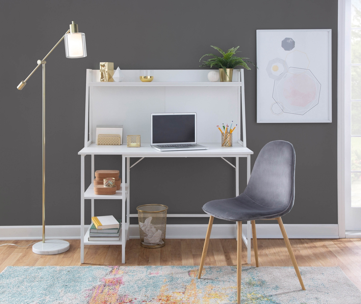 Symmes III Gray Dining Chair Set of 2 - Thumbnail - Image 7