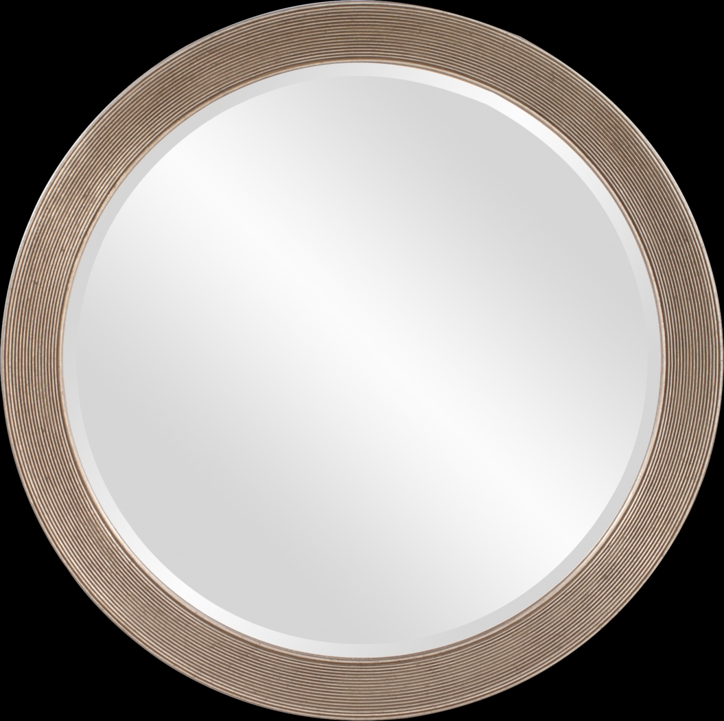 Syna Silver Round Mirror - Thumbnail - Image 1